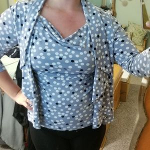 Dressy tank with sweater